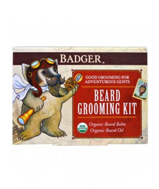 Badger Company, Beard Grooming Kit, 2 Piece Kit