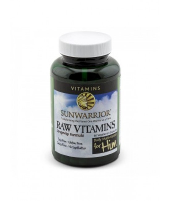 Sunwarrior, Raw Vitamins, Daily Multivitamin For Him, 90 Veggie Caps