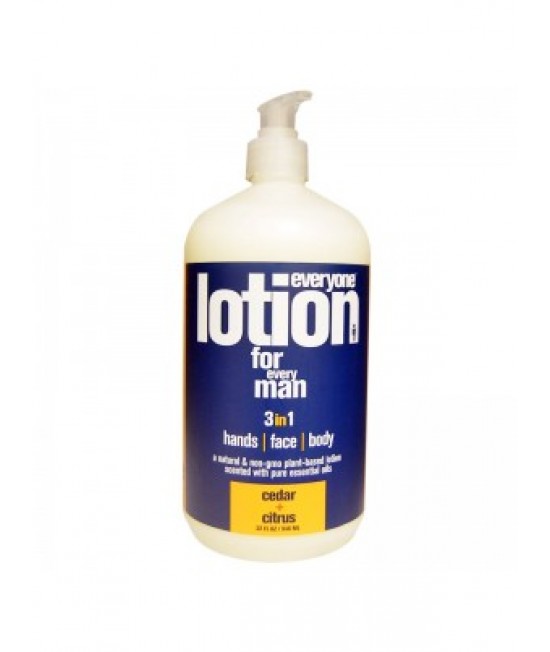 Everyone, Lotion For Every Man 3 In 1, Cedar + Citrus, 32 Fl Oz (946 Ml)