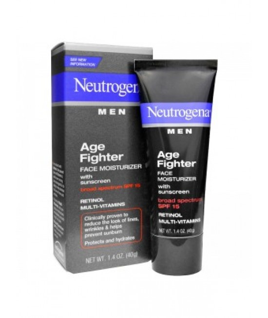 Neutrogena, Men, Age Fighter Face Moisturizer With Sunscreen, SPF 15, 1.4 Oz (40 G)