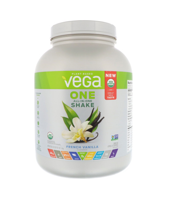 Vega, One, All-In-One Shake, French Vanilla, 3 lbs (1.6 kg)