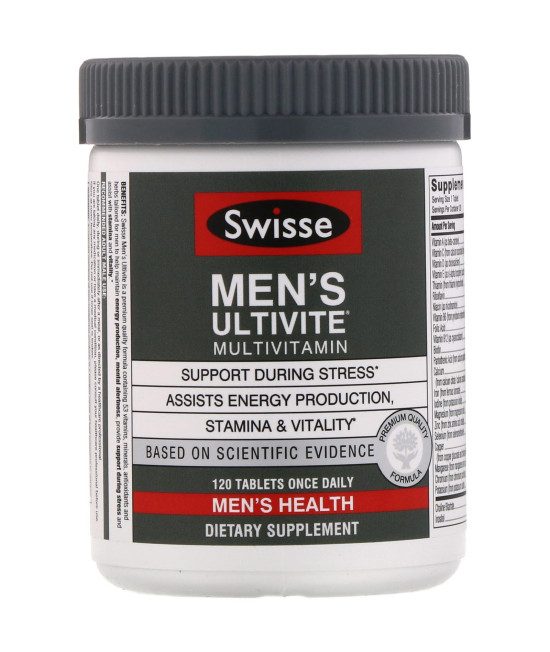 Swisse, Men's Ultivite Multivitamin, 120 Tablets