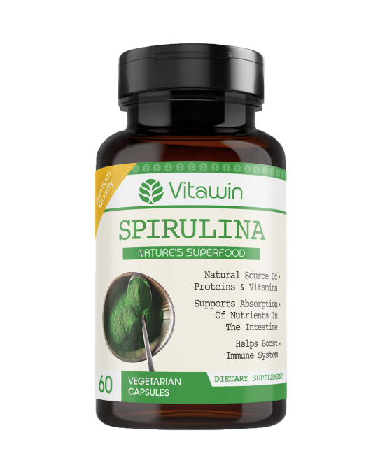 Spirulina, 60 Capsules