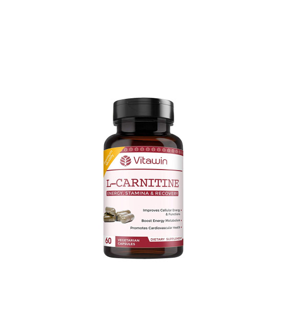 L-Carnitine, 500 mg For Weight loss, Stamina & Recovery, 60 Capsules