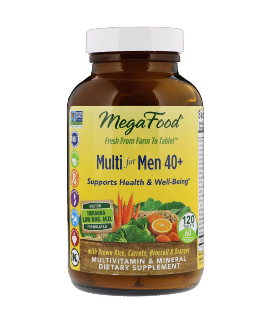 MegaFood, Multi for Men 40 + , 120 Tablets