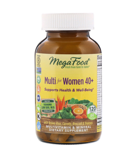 MegaFood, Multi for Women 40+, 120 Tablets
