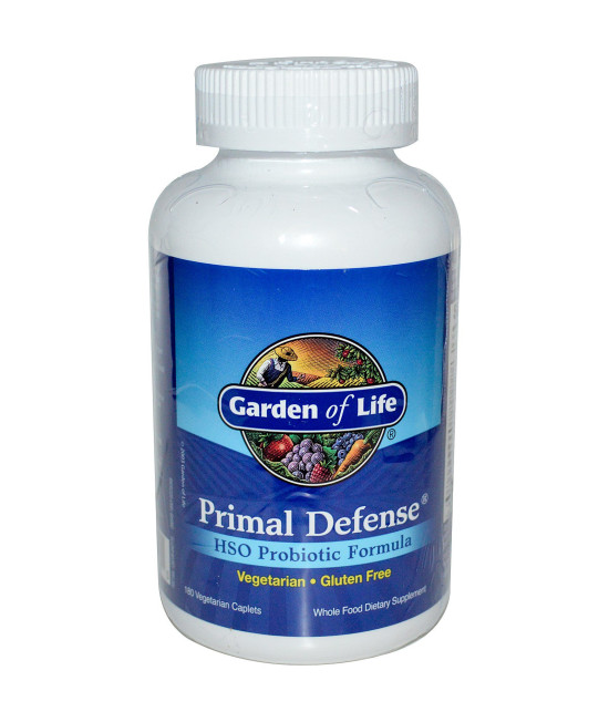 Garden of Life, Primal Defense, HSO Probiotic Formula, 180 Vegetarian Caplets